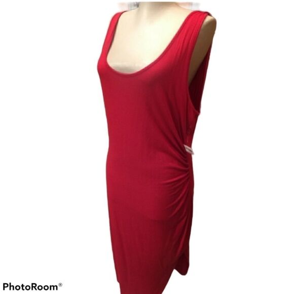 Charlotte Russ red sleeveless dress size L - Picture 1 of 5